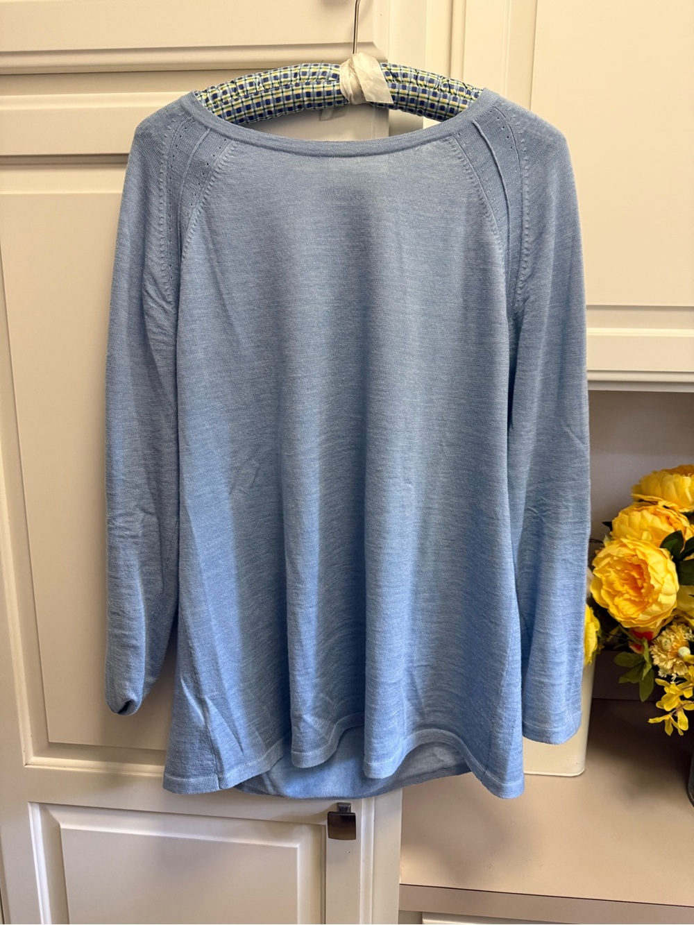 Eileen Fisher Light Blue Long Sleeve Knit Pullover